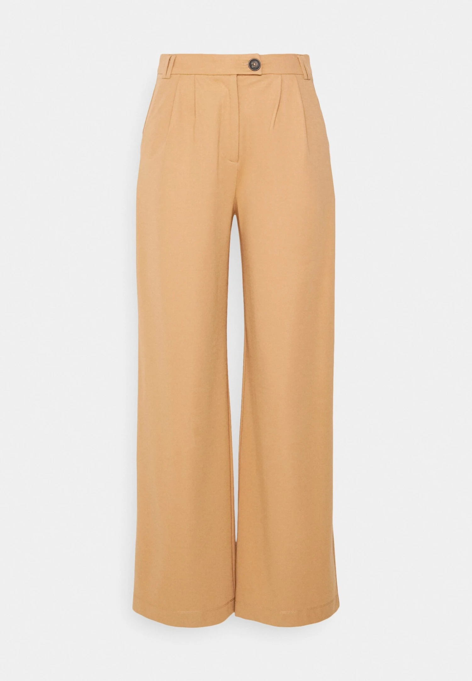 Petite Business Casual Wide Legs With Front Pleats - Pantalon Classique - Beige 5 Petite Business Casual Wide Legs With Front Pleats - Pantalon Classique - Beige – Image 5