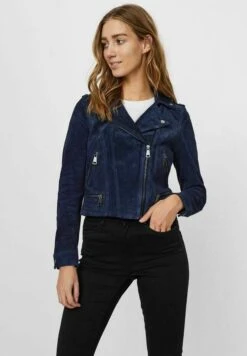 Vero Moda Veste En Cuir - Navy Blazer