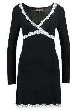 Anna Field Heidi Long Sleeves Viscose Nightdress - Chemise De Nuit / Nuisette - Black -Magasins Sélectionnés De Mode Pour Femmes 32fa00dfae104f94a6dcda686bd2fdf8