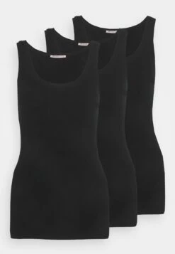 Anna Field Basic Tank 3Er Pack - Débardeur - Black/Black/Black