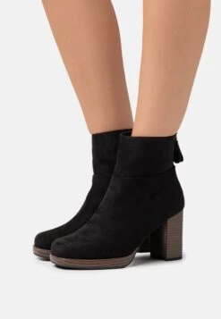 Wide Fit - Bottines À Plateau - Black