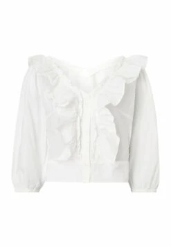 Wrangler Western Frill - Blouse - Worn White -Magasins Sélectionnés De Mode Pour Femmes 6aae00dd52124e2fa9d8840fd4ab1352