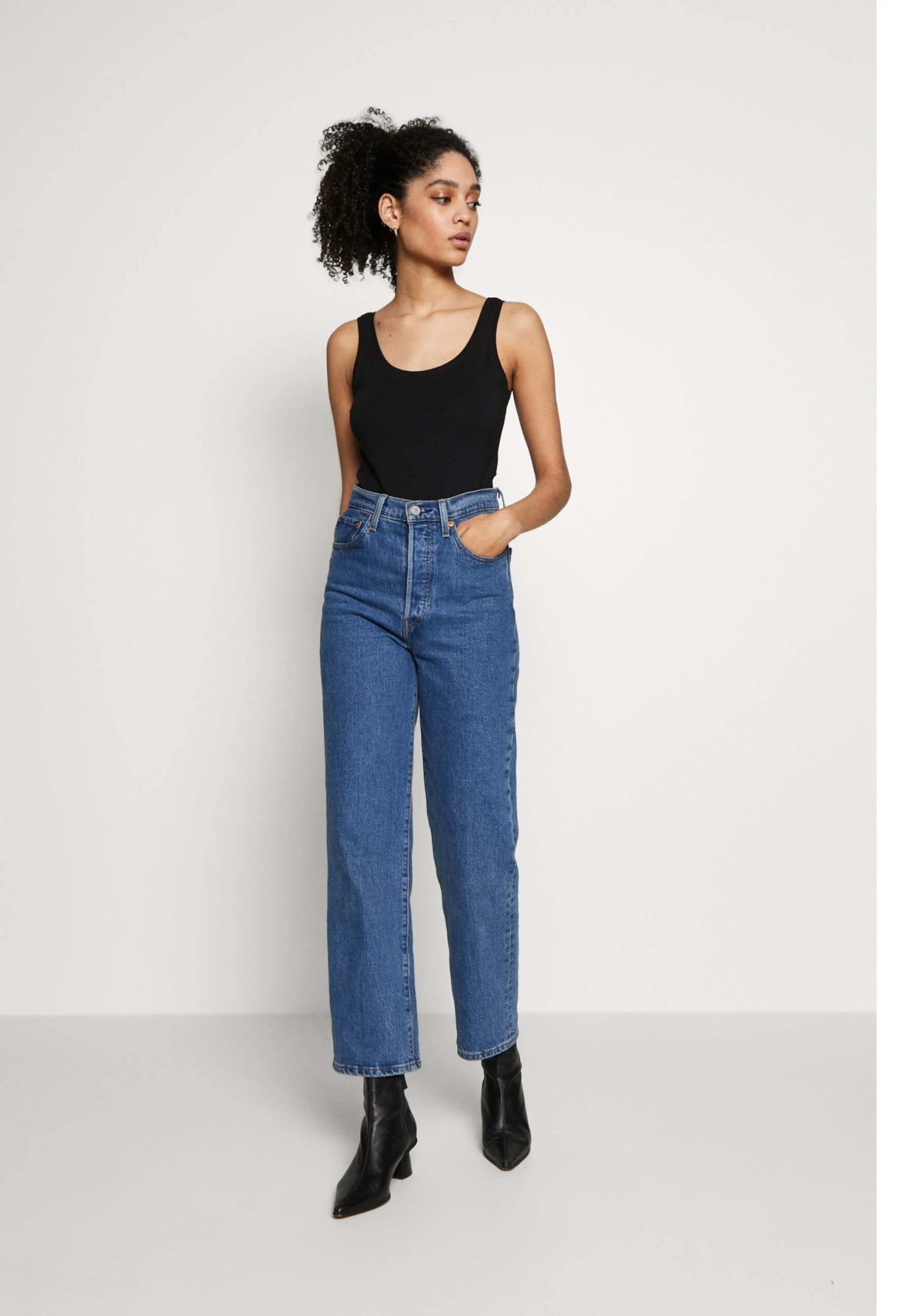 Anna Field Basic Tank 3Er Pack - Débardeur - Black White Mottl 2 Anna Field Basic Tank 3Er Pack - Débardeur - Black White Mottl – Image 2