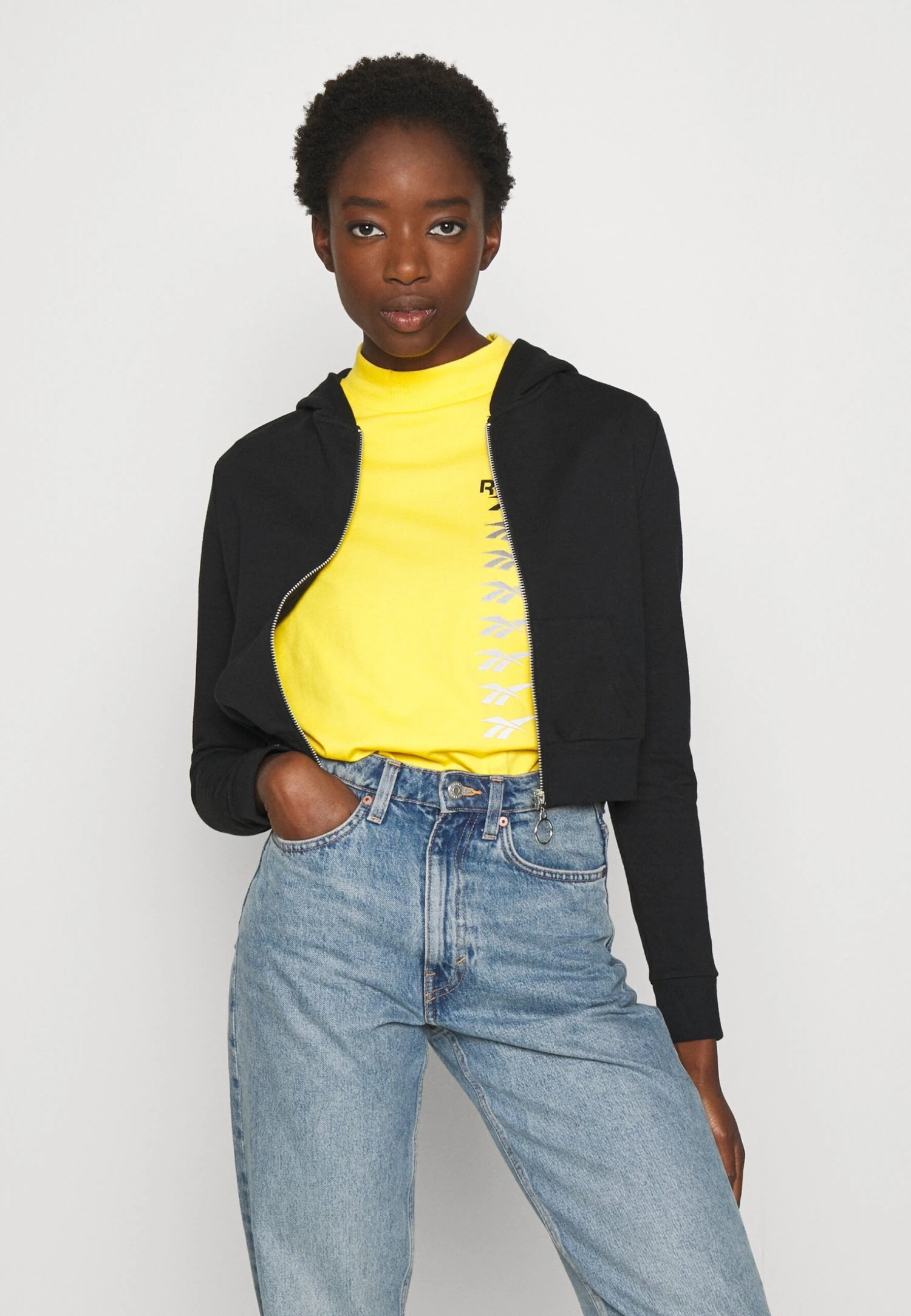 Even&Odd Sweat Zippé - Black 1 Even&Odd Sweat Zippé - Black