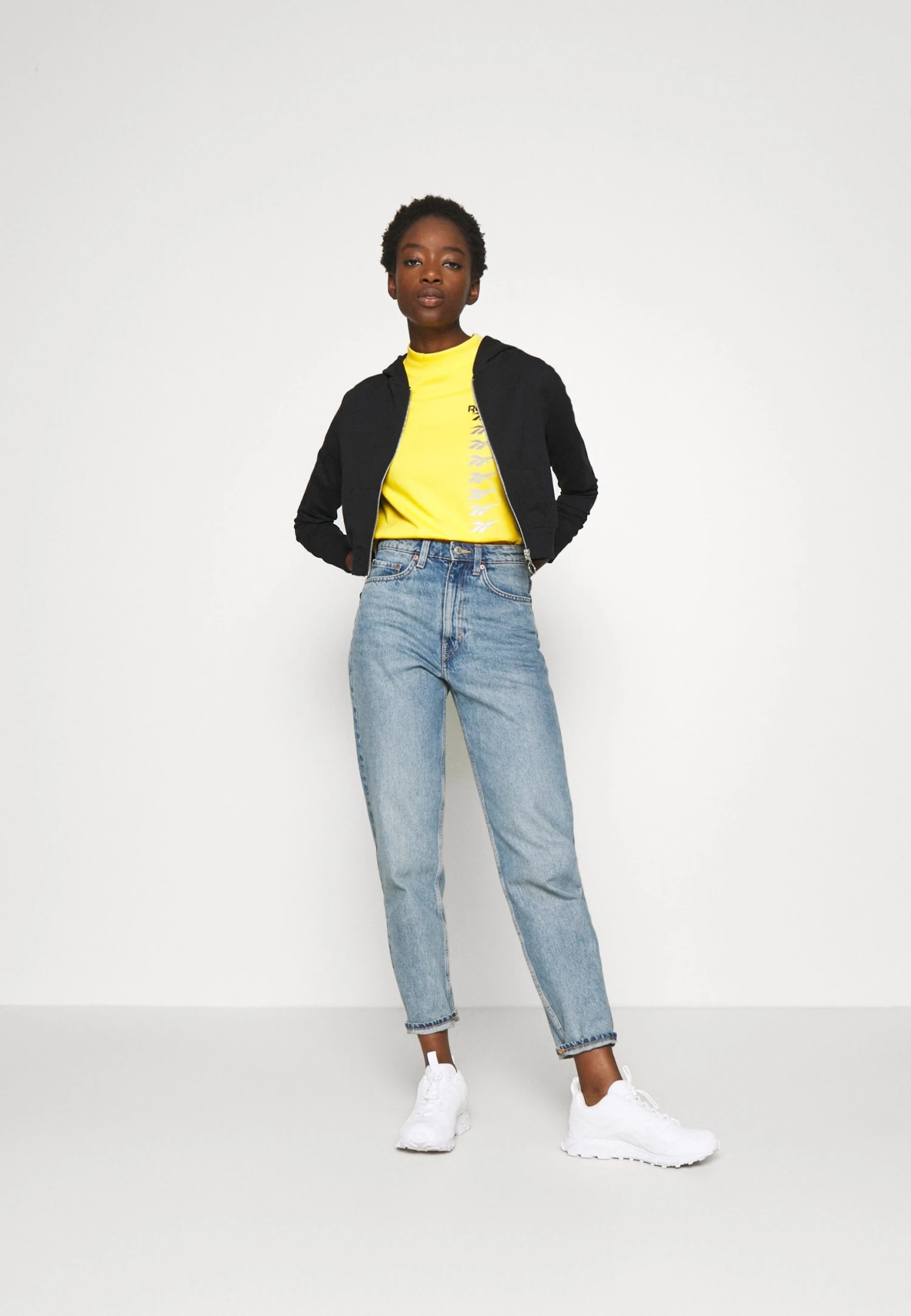 Even&Odd Sweat Zippé - Black 2 Even&Odd Sweat Zippé - Black – Image 2