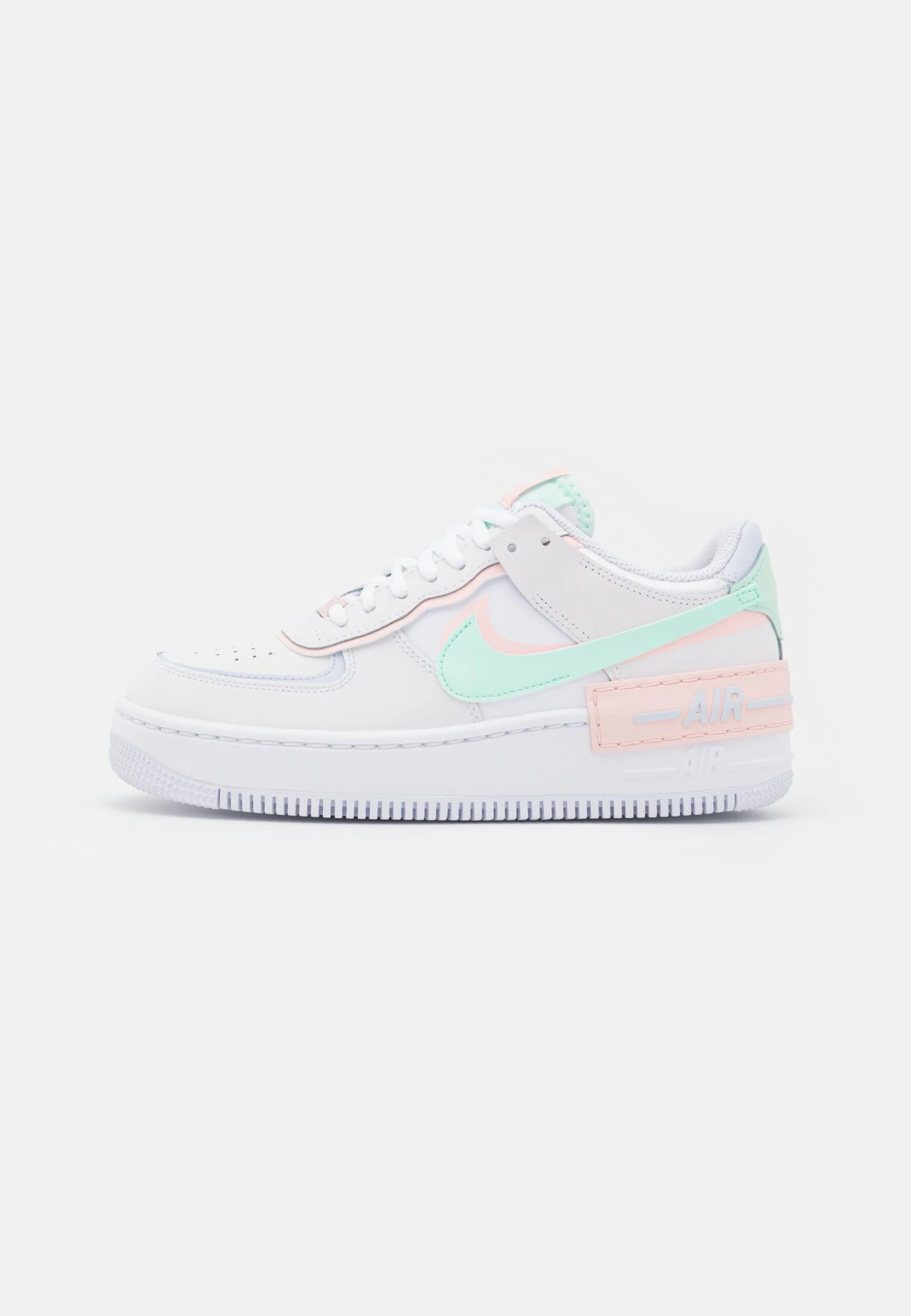 Nike Sportswear W Af1 Shadow - Baskets Basses - White/Atmosphere/Mint Foam/Football Grey/White 1 Nike Sportswear W Af1 Shadow - Baskets Basses - White/Atmosphere/Mint Foam/Football Grey/White