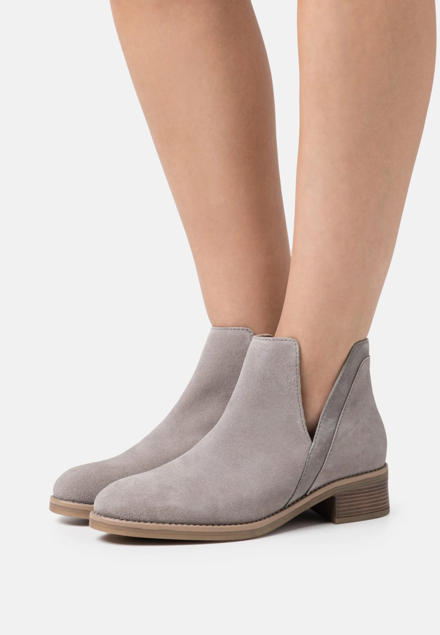 Anna Field Leather - Boots À Talons - Grey 1 Anna Field Leather - Boots À Talons - Grey